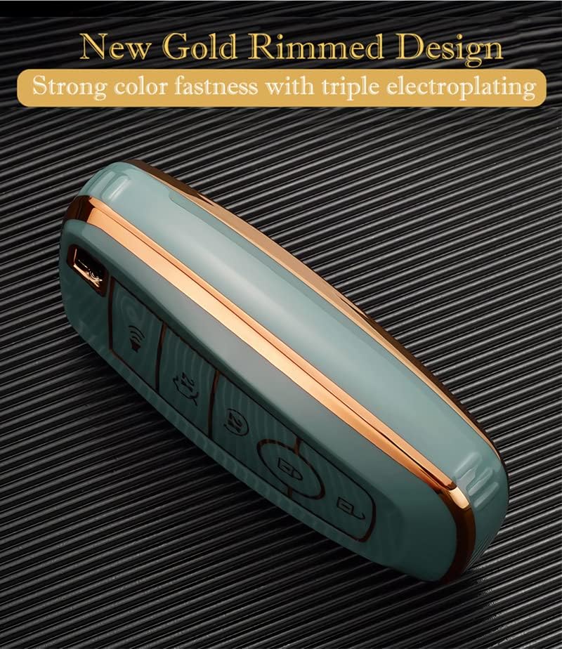 Cacacar for Ford Key Fob Cover, Premium Soft TPU Full Protection Key Fob Case for Ford Lincoln Fusion Mustang F150 F250 Edge Explorer Escape Expedition Ranger Bronco Smart Remote Key Protector,Ivory - Image 5